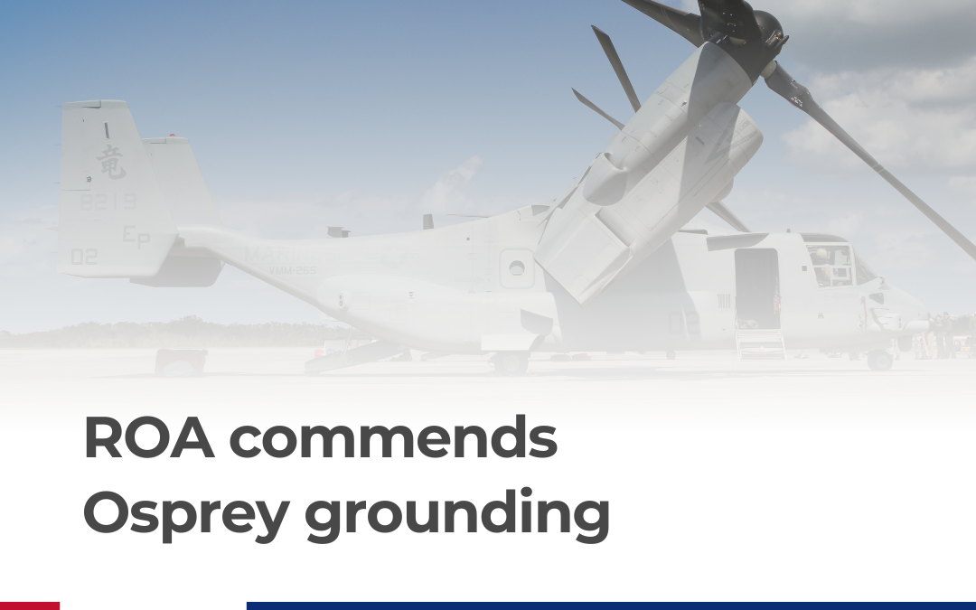Press Release: ROA commends Osprey grounding
