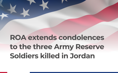 ROA extends condolences to the three Army Reserve Soldiers killed in Jordan