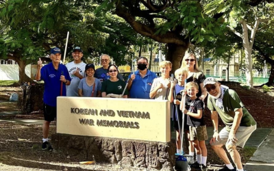 Hawaii cleans memorial during 22 Days of Service