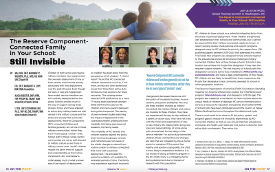 The Reserve Component-Connected Family in Your School: Still Invisible