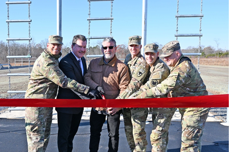 Fort Dix holds ribbon cutting ceremony for new NATO Standard Obstacle Course